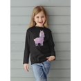thumbnail image 2 of Beautiful Lama Bride Long Sleeve Toddler -Image by Shutterstock,  5 Toddler, 2 of 4
