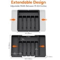thumbnail image 3 of Silverware Organizer, Adjustable & Expandable Utensil Drawer Organizer, BPA Free Utensil Holder, Cutlery Tray for Forks, Spoons, Knives in Kitchen, 3 of 5