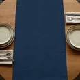 thumbnail image 5 of Navy Blue Coastal Table Runner, Nautical Ocean Sea Rudder Abstract Art Washable Cotton Linen Table Runners 72 Inches Long, Dresser Scarf Runner for Dining/Coffee/Kitchen/TV Stands/Cabinets 13''x72'', 5 of 9