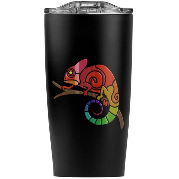 Rainbow Chameleon Stainless Steel 20 oz Travel Tumbler, Vacuum Insulated & Double Wall with Leakproof Sliding Lid | Great for Coffee/Hot Drinks and Cold Beverages