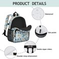 thumbnail image 4 of Police and Helicopter Blue Pattern Backpack for School, Cute School Bag with Adjustable Shoulder Straps and Padded Back, 15"x11.42"x5.5", 4 of 5