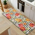 thumbnail image 5 of Pioneer Flower Floral Print Pattern Kitchen Rug Mat,Kitchen Runner Rugs Non Skid Washable,Decorative Kitchen Floor Mats for Kitchen,Sink,Laundry,17"x47.2", 5 of 7