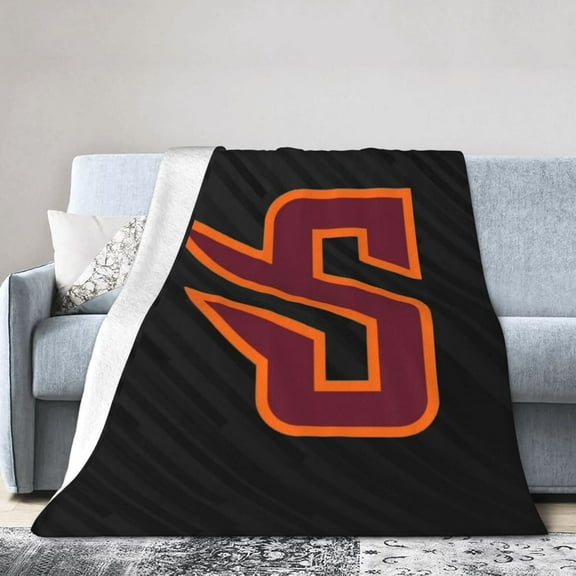 Susquehanna University Logo Fleece Blanket, Very Soft Microfiber Flannel Blanket for Couch Warm and Cozy for All Seasons