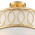 thumbnail image 3 of 285-GA Crystorama Lighting Graham - 3 Light Flush Mount-Antique Gold Finish, 3 of 8