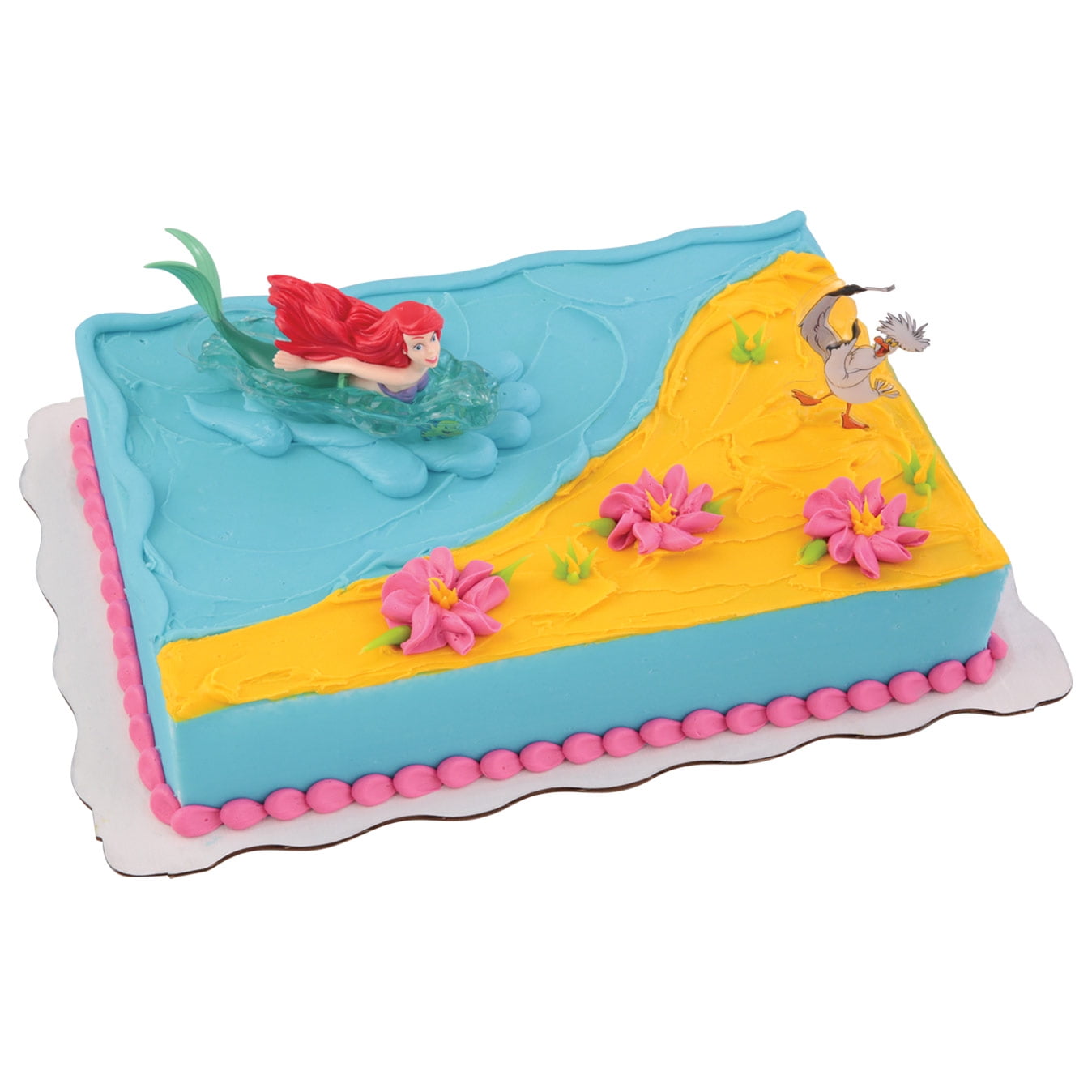Little Mermaid Ariel &amp; Scuttle Kit Sheet Cake Walmart