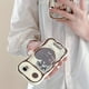thumbnail image 2 of 1pc Summer Quicksand Three-dimensional Coffee Milk Tea Is Suitable For IPhone13 Mobile Phone Case Apple 14promax13pro New Female 11 Net Red Niche 12pro All-inclusive Anti-fall 14plus Protective Case, 2 of 4