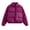 Purple, variant on MuZeFu Winter Jacket Women Loose Winter Coat Fashion Women Solid Stand-up Collar Cardigan Down Jacket Outerwear Padded Coat