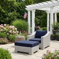 thumbnail image 3 of Modway Conway Outdoor Patio Wicker Rattan 2-Piece Armchair and Ottoman Set, 3 of 4