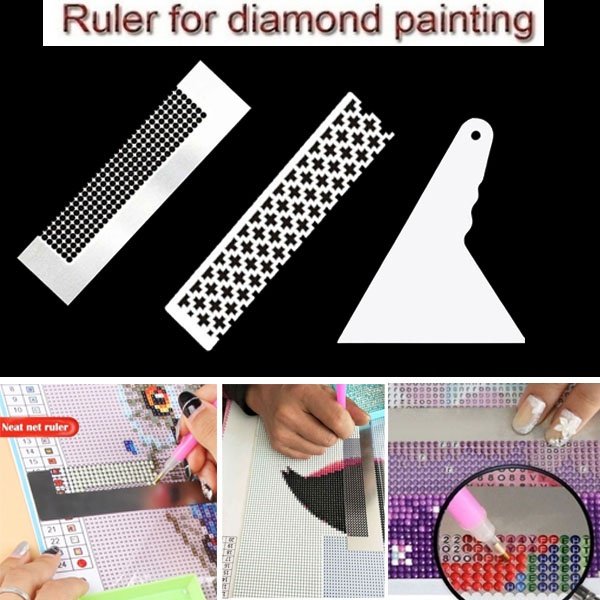 Harupink Diamond Painted Net Ruler Makes Your Diamond Painting More