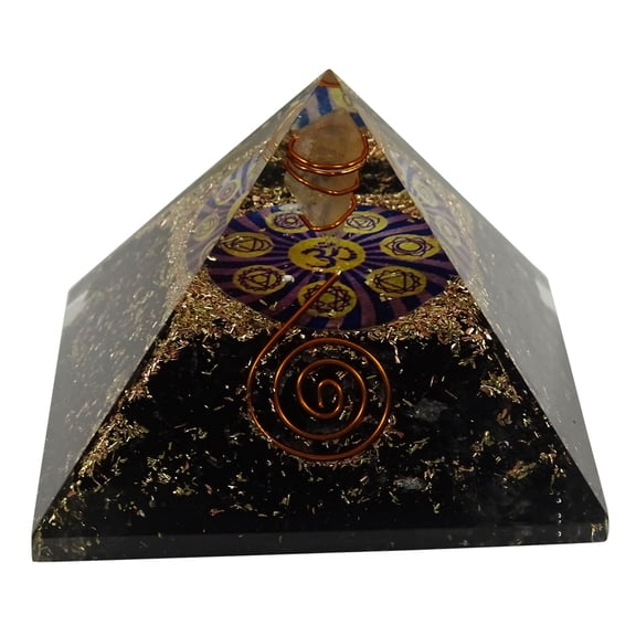 HARMONIZE Black Obsidian Reiki Crystal EnergyHealing Spiritual Gemstone Pyramid