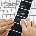 thumbnail image 2 of 150Pcs Waterproof Chalkboard Labels, Reusable Blackboard Stickers for Kitchen Organize with 1 White Chalk Pen,Removable Label Sticker on a Roll for Jars, Scrapbooking(Rectangle ) - -, 2 of 8