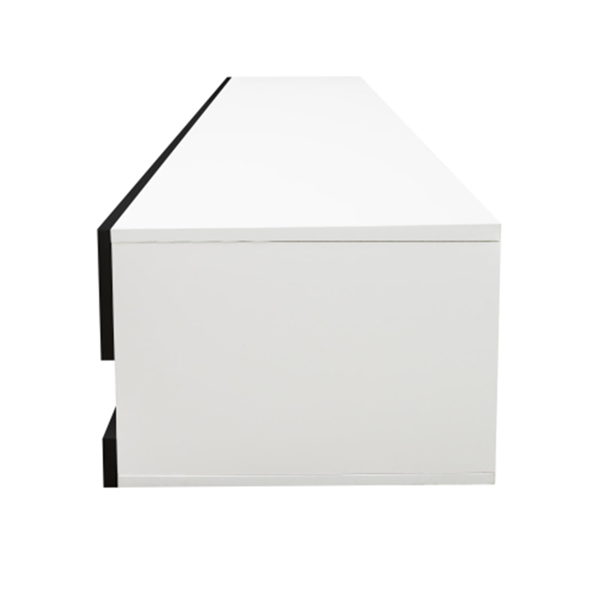 80" TV Stand, Media Console Table with 20 Color LEDs and 2 Storage Cabinet