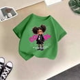 thumbnail image 2 of Sous-vêtement à Manches Longues pour Filles, Chandail Mignon à Col Rond, T-Shirt d'Été Décontracté, 2 of 3