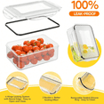 thumbnail image 7 of 48-Piece Deluxe Food Storage Containers Set - Airtight, BPA-Free, Easy-Snap Lids, and Stackable - Includes 24 Containers, 24 Lids, Free Labels, and Marker for Pantry and Kitchen Organization, 7 of 7