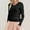 Black, variant on Pullover Sweaters for Women Long Sleeve Shirts for Women V Neck Casual Spring Tops Ribbed Knit Slim Fit Lightweight Pullover Sweaters