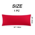 thumbnail image 6 of PiccoCasa Zippered Body Pillow Cover Egyptian Cotton Pillowcases, Queen Red, 6 of 7