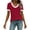 Wine, variant on Lenago Shirts for Women Short Sleeve Shirts Loose Soft Casual Solid Color T-Shirts