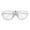 White, variant on Moocorvic Flashing LED Multi Color 'Slotted Shutter' Light Up Show Party Glasses