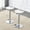 Silver, variant on Hi loPres Adjustable Swivel Bar Stools Set of 2, Clear PET Back White PU Seat with Gold Metal Base for Kitchen Counter