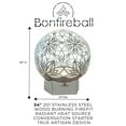 thumbnail image 2 of FlowerHouse: Bonfireball Fire Pit - 24" Lotus - Base & Flower Pattern Cover, Stainless Steel, Portable Fire Pit, Outdoor Décor, Patio, Backyard, Beach, 2 of 7