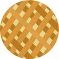 thumbnail image 1 of Ahgly Company Machine Washable Indoor Round Transitional Neon Orange Area Rugs, 8' Round, 1 of 7