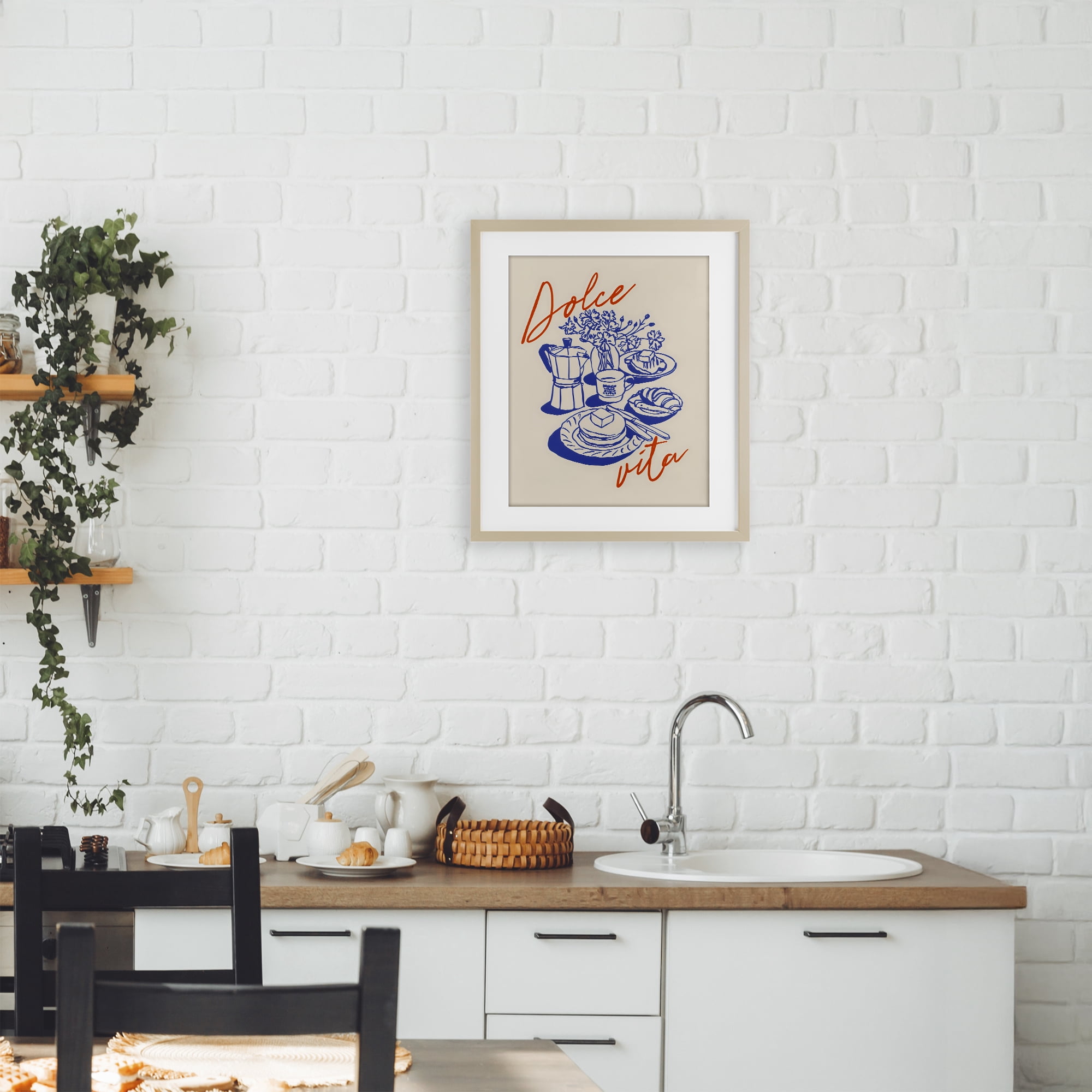 Stupell Industries Retro Breakfast Morning Spread Birch Framed Print Under Glass, design by The Prints Vibe