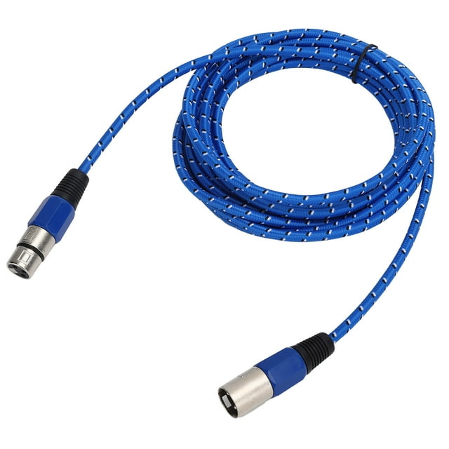 Microphone Cable,Microphone Cable Blue Woven XLR Cable Microphone Cord Masterfully Created