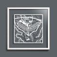 thumbnail image 5 of O3 Design Studio Bras?lia Paper Cut Map by White 12x12 inches Paper Art, 5 of 5