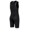 thumbnail image 7 of Sholeno Mens 2mm Neoprene Shorty Wetsuit Sleeveless Front Zipper Athletic Swimsuit for Sports Diving Black L, 7 of 7