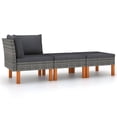 thumbnail image 1 of Conjunto de Lounge de Jardín Casafoyer en Poliratán con Madera Sólida de Eucalipto, 1 of 5