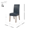 thumbnail image 5 of Valencia Bonded Leather Chair Drift Wood Legs, Vintage Blue, 5 of 5