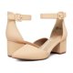 thumbnail image 5 of Zapatos DREAM PAIRS ANNEE Punta Fina Tacón Grueso Nude, 5 of 7