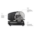 thumbnail image 4 of Chefman Electric Stainless Steel Die Cast Kitchen Deli & Food Slicer, 180 Watt, 4 of 6