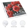 thumbnail image 3 of FANNA Roses Cloth Napkins for Hotel, Home, Banquet Table Decor Reusable Polyester Napkin 2 PCS, 3 of 7