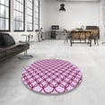 thumbnail image 4 of Ahgly Company Machine Washable Indoor Rectangle Transitional Pink Lemonade Pink Area Rugs, 5' x 8', 4 of 7