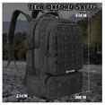 thumbnail image 3 of Mochila Táctica Militar Portátil Mutiluso Negro, 3 of 4
