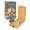 Deluxe, variant on Hi-Q Solid Pine Mancala - Folding Board Game with Blue, Green, White Marbles- Portable Strategy Travel Game - Recommended Ages 6+