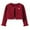 Red, variant on Fancifize Girls Open Front Shrug Cardigan Kids Children Knit Long Sleeve Bolero with Button Closure Toddler Girls Cropped Cover Up Jacket Tops 1-14Y
