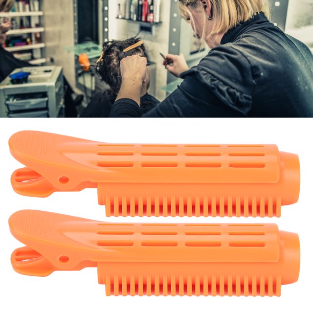Clip de Rouleau de Curling Volumisant de Cheveux, 2Pcs Pinces à Cheveux pour le Style, Portable et Pratique, Conception de Peigne, Créer Diverses Coiffures, Aucun Curling Rapide de Dommages