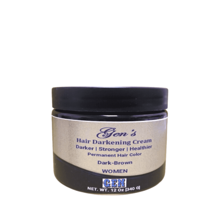 GEN's Hair Darkening Cream for Women | Dark Brown | Ages 40 and Above | 340 G