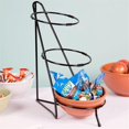 thumbnail image 1 of Cal Mil C1222-8 8 in. Three Tier Rack - Gloss Black, 1 of 1