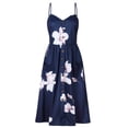 thumbnail image 1 of Ketyyh-chn99 Robes Femmes Grande Taille Décontractées de Plage Robe d'Été Unie Coupe Droite pour Vacances Robe de Plage à Enfiler Bleu,3TG, 1 of 3