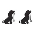 thumbnail image 3 of Destyer Pet Shop Window Wall Decor To Instantly Change Look Of Room PVC Cute Dog Silhouette Wall Stickers Easy To Apply Remove 2Set, 3 of 6