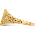 thumbnail image 3 of 14K Yellow Gold 10.0X8.0mm Closed Back Signet Ring (Size 6) Made In United States rs169, 3 of 5