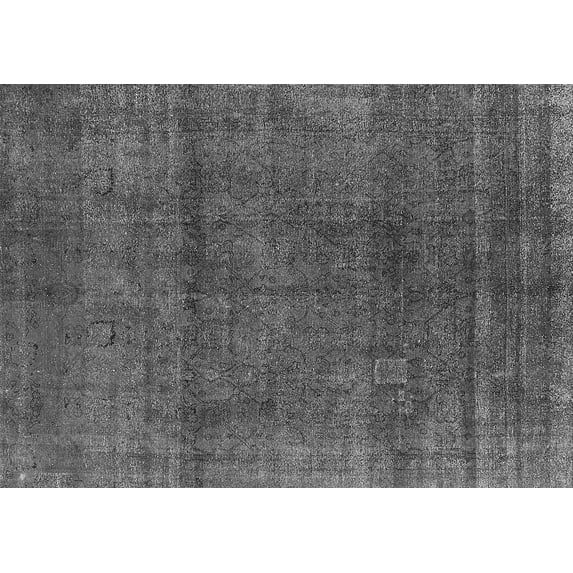 Ahgly Company Indoor Rectangle Oriental Gray Industrial Area Rugs, 7' x 9'