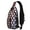 Black-44, variant on Celestial Astrology Sling Backpack with Witchy Golden Star Print, Lightweight Crossbody Daypack with Multiple Compartments, Adjustable Shoulder Strap for Daily Commuting