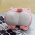 thumbnail image 3 of Advancent Llavero de 2 uds con de peluche, llavero de Animal de dibujos animados, colección suave, accesorios para monedero, decoración colgante Artesanía trasero de cerdo rosa Advancent HA073521-02, 3 of 6