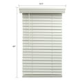 thumbnail image 7 of Cordless 2" Faux Wood Blinds, Venetian Horizontal Blinds Window Partial Inside Mount White, 33.5" W x 60" H, 7 of 7