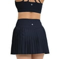 thumbnail image 5 of YITTY Active Women's Pleated Tennis Skirt with Built-in Short, Athleisure, 4-Way-Stretch, Deep Navy, 2X, 5 of 7