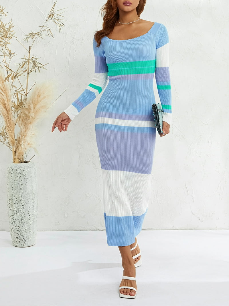 knit colorful dress Jules Knit Dress  JOAN + JUDE